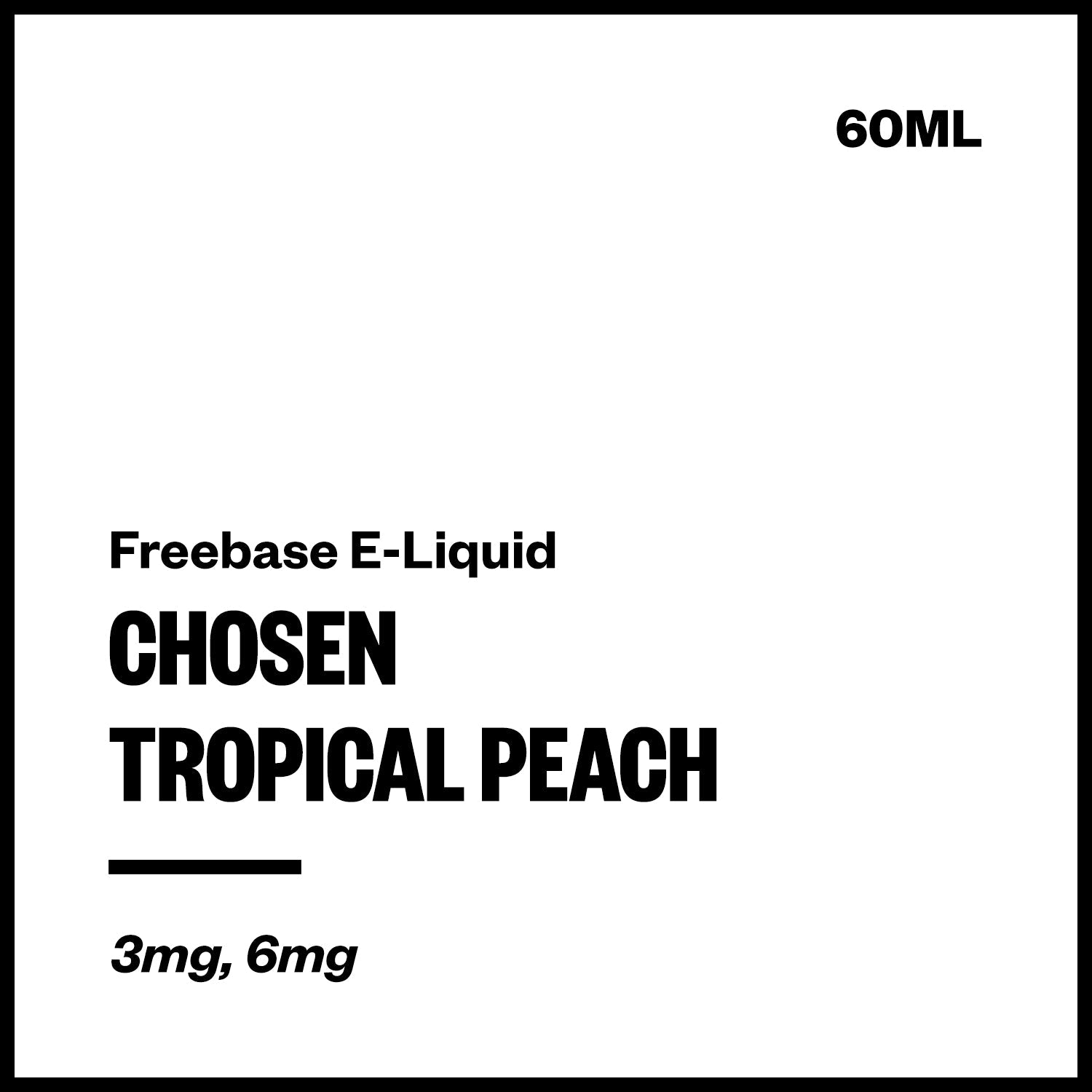 chosen-freebase-tropical-peach_fc5994be-8733-41e0-9538-2e21c7ca4ec2.jpg Chosen - Tropical Peach (Freebase E-Liquid 60ml) - Image 1