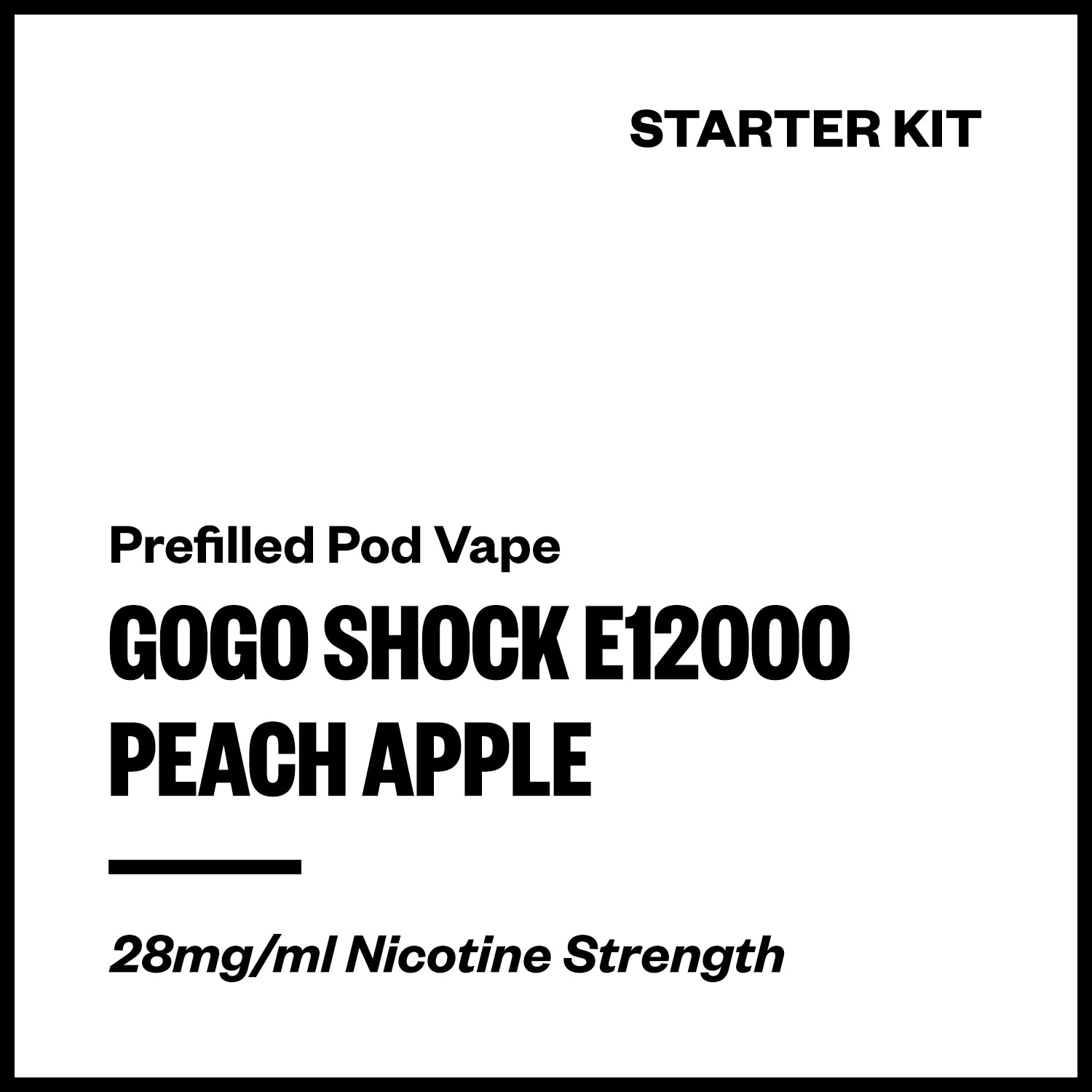 gogo-shock-e12000-kit-peach-apple.jpg GoGo Shock E12000 - Peach Apple (Starter Kit) - Image 1