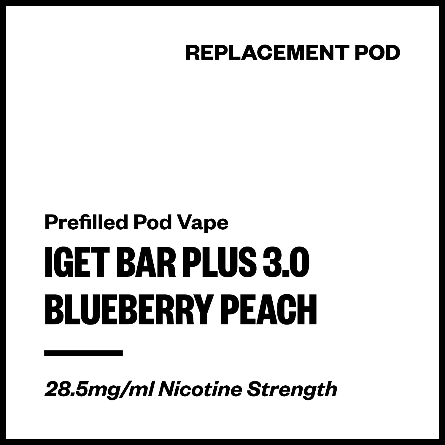 iget-bar-plus-3-pod-blueberry-peach.jpg IGET Bar Plus 3.0 - Blueberry Peach (Replacement Pod) - Image 1