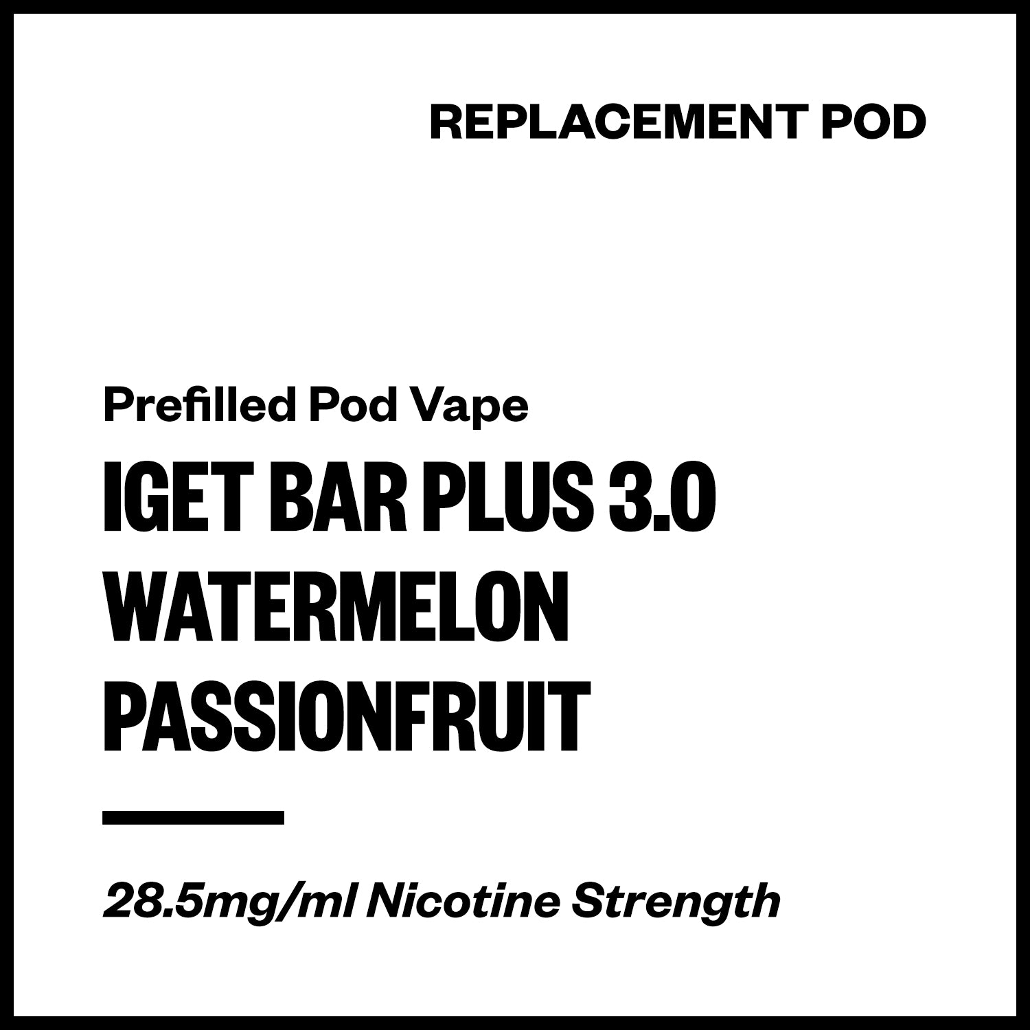 iget-bar-plus-3-pod-watermelon-passionfruit.jpg IGET Bar Plus 3.0 - Watermelon Passionfruit (Replacement Pod) - Image 1