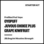 Oyopuff Juvous Choice Plus - Grape Kiwifruit (Starter Kit)