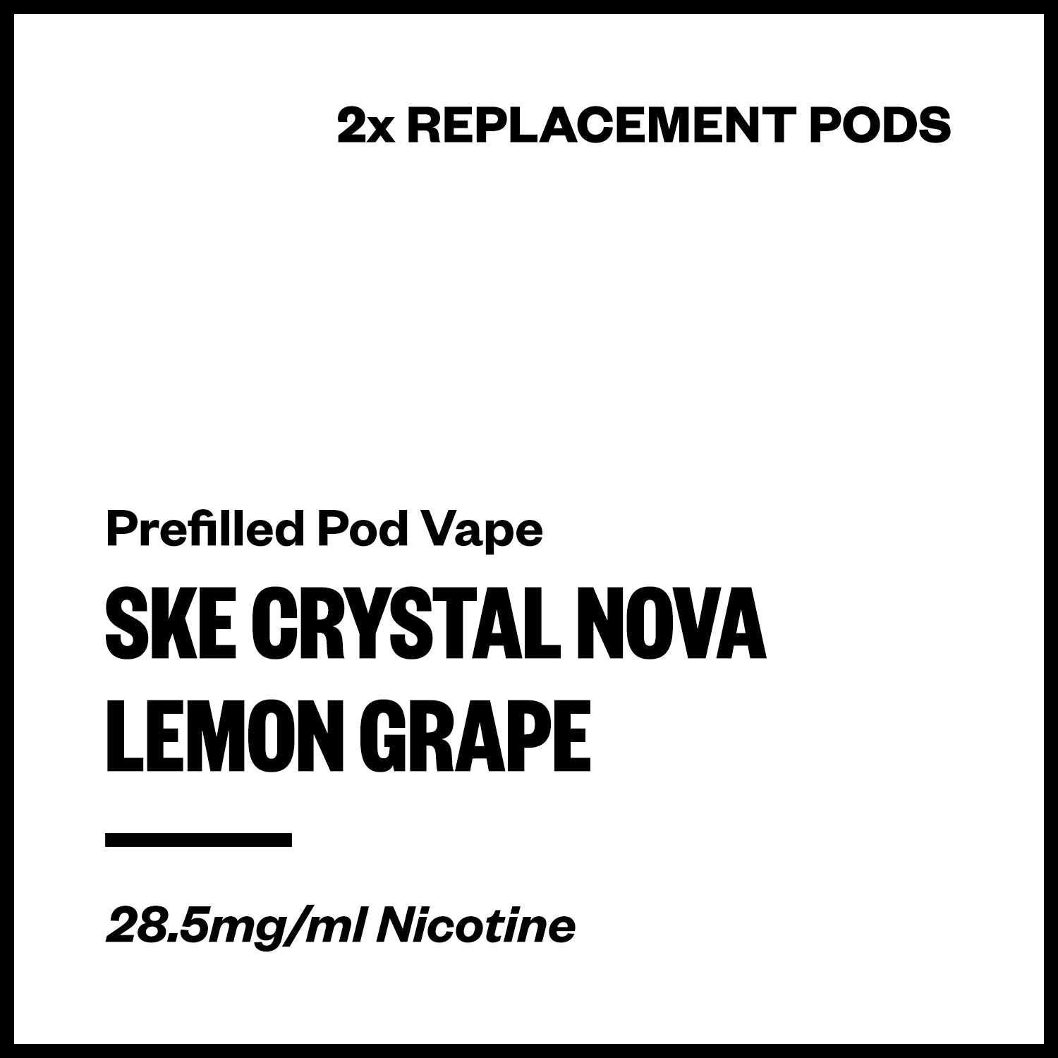 ske-crystal-nova-pods-lemon-grape.jpg SKE Crystal Nova - Lemon Grape (2x Replacement Pods) - Image 1