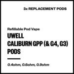 Uwell Caliburn GPP (& G4, G3) Replacement Pods (3 Pack/Side-Fill)